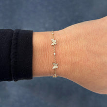 14K GOLD DIAMOND JULIE BUTTERFLY BRACELET