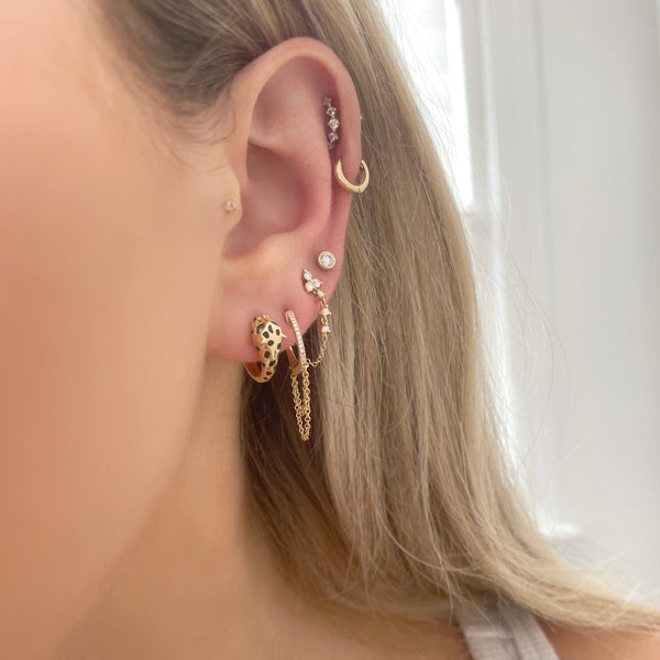 Cindy Gold Stud Earrings