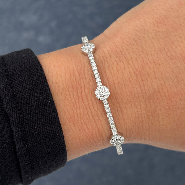 14K GOLD DIAMOND ANGELA FLEX BANGLE