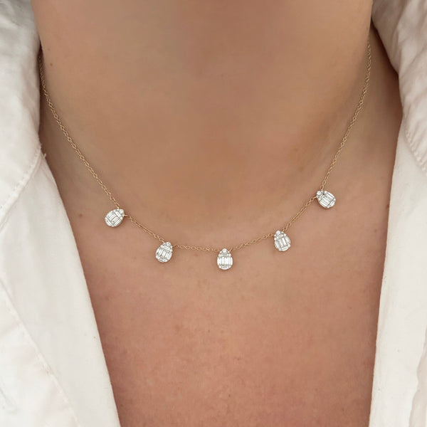 14K GOLD DIAMOND CASSANDRA NECKLACE