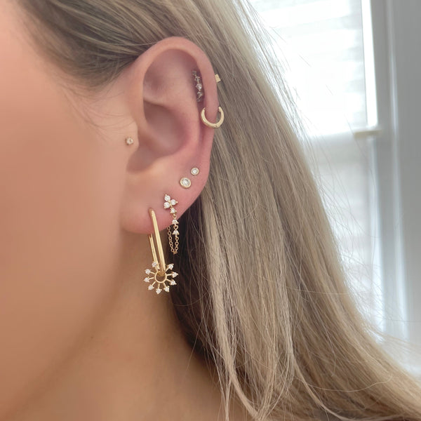 14K GOLD DIAMOND ASTRID EARRINGS