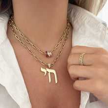 14K GOLD DIAMOND LARGE AMIRA CHAI CHARM