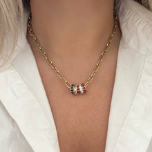 14K GOLD RUBY ETERNITY BEAD