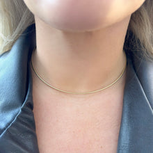 14K GOLD 1.5MM OMEGA NECKLACE