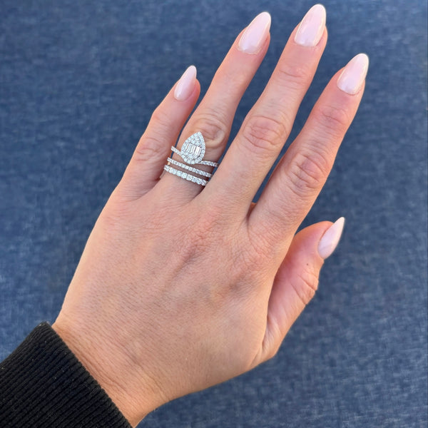 14K GOLD DIAMOND MALYA RING