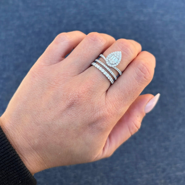 14K GOLD DIAMOND MALYA RING