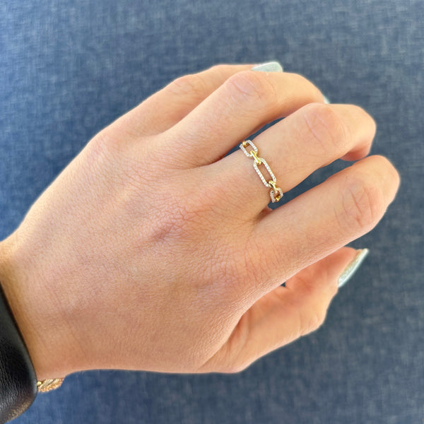 14K GOLD DIAMOND JILLIAN RING