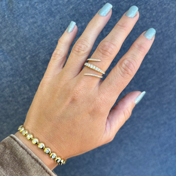 14K GOLD DIAMOND SKYE RING