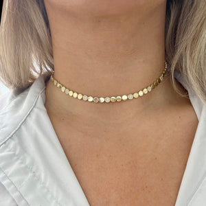 14K GOLD DIAMOND KIM NECKLACE