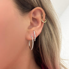 14K GOLD DIAMOND MARCY HOOPS
