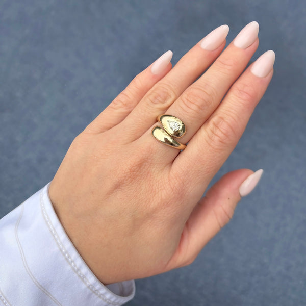 14K GOLD DIAMOND JASMINE RING