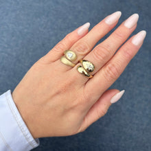 14K GOLD DIAMOND MATTE JASMINE RING