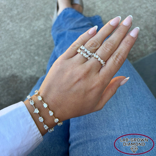 14K GOLD LAB GROWN DIAMOND LEEOR RING