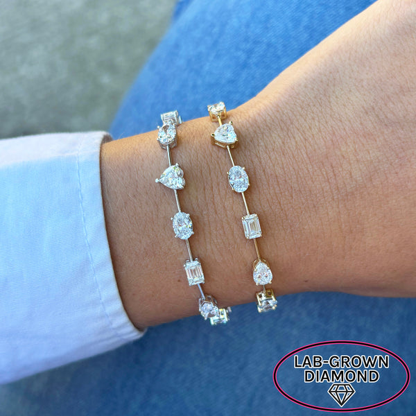 14K GOLD LAB GROWN DIAMOND MICHELLE BRACELET