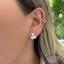 14K GOLD LAB GROWN DIAMOND LARGE PERRI STUDS