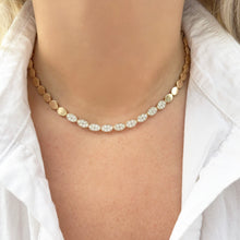 14K GOLD DIAMOND TATE NECKLACE