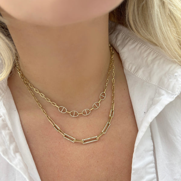 14K GOLD DIAMOND NORI NECKLACE