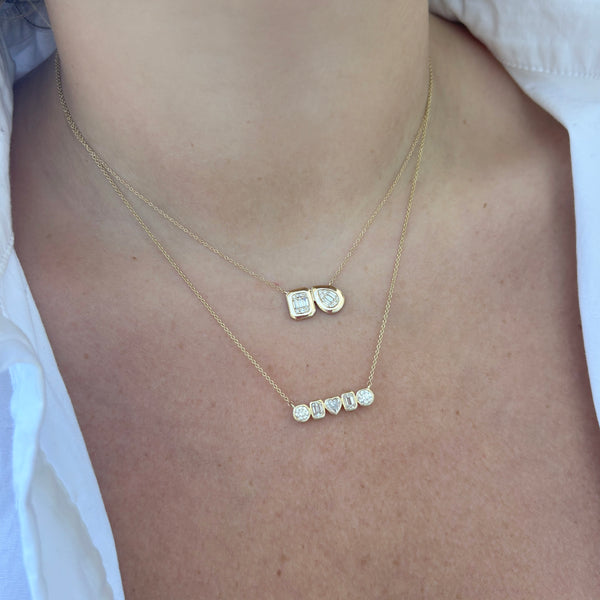14K GOLD DIAMOND HEIDI NECKLACE