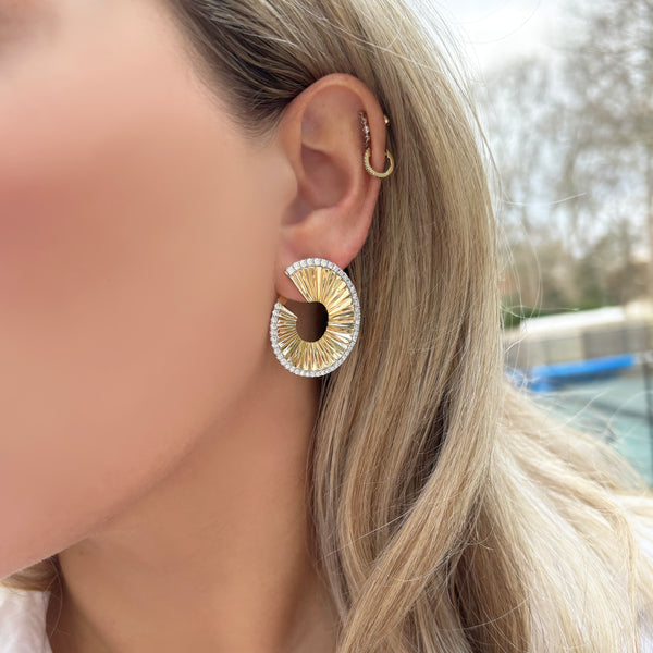 14K GOLD DIAMOND DEANNA EARRINGS