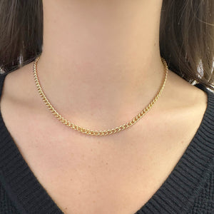 14K GOLD DIAMOND CHLOE CUBAN NECKLACE