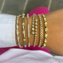 14K GOLD DIAMOND COLLETTE BEZEL BANGLE