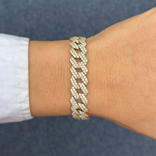 14K GOLD DIAMOND BREE BRACELET