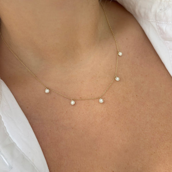 14K GOLD DIAMOND ADELINE NECKLACE