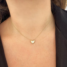 14K GOLD DIAMOND KACEY HEART NECKLACE