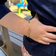 14K GOLD JORDAN BABY ID BRACELET