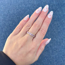 14K GOLD DIAMOND PINK SAPPHIRE RAYA RING