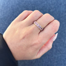 14K GOLD DIAMOND PINK SAPPHIRE RAYA RING