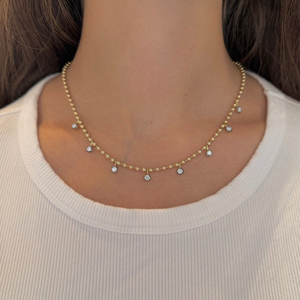 14K GOLD DIAMOND ELOISE NECKLACE