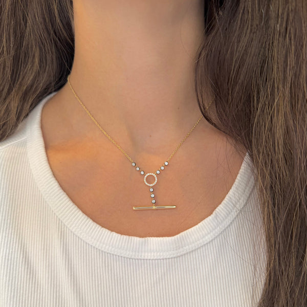 14K GOLD DIAMOND ALENA NECKLACE