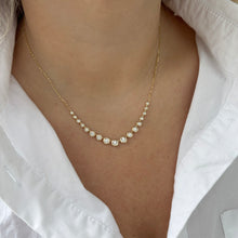 14K GOLD DIAMOND ANGIE BEZEL NECKLACE