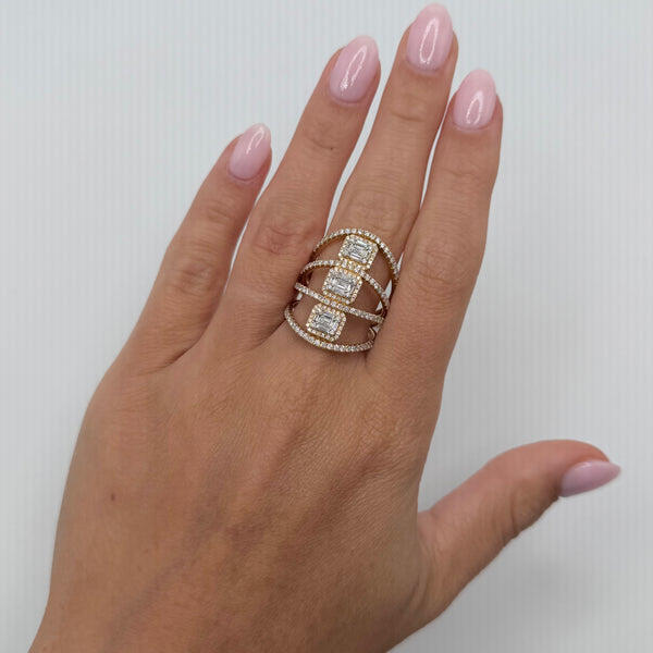 14K GOLD DIAMOND ALESSIA RING