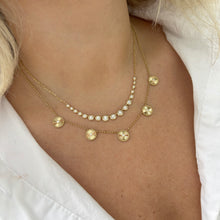 14K GOLD DIAMOND ANGIE BEZEL NECKLACE