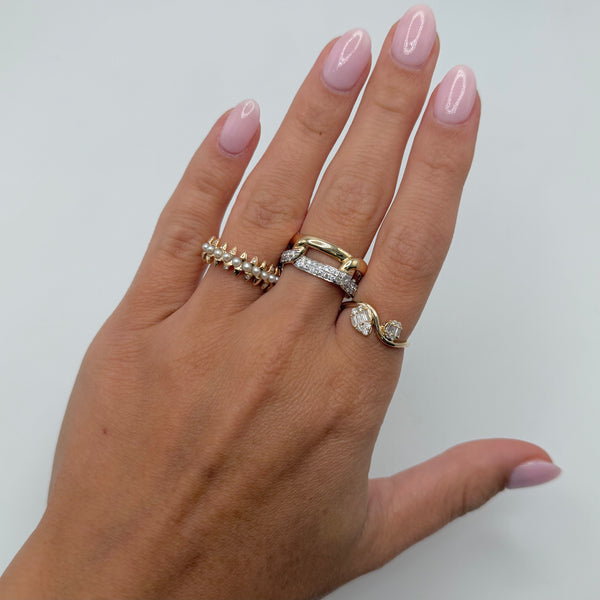 14K GOLD DIAMOND RHIANNON RING