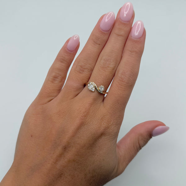 14K GOLD DIAMOND HEIDI RING