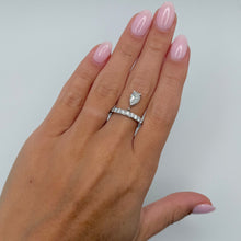 14K GOLD DIAMOND EMILY PEAR RING