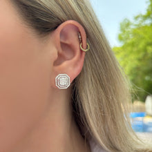 18K GOLD DIAMOND AUDREY STUDS