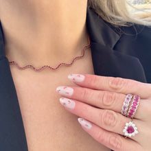 14K GOLD RUBY JILLIAN TENNIS NECKLACE