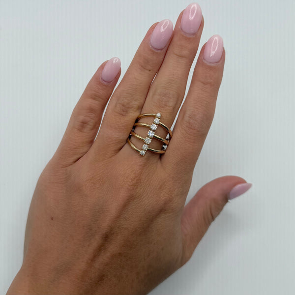 14K GOLD DIAMOND ALEXIS RING