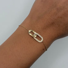 14K GOLD DIAMOND HEIDI LINK BRACELET