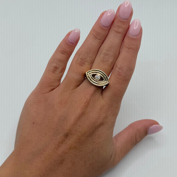 14K GOLD DIAMOND REMI RING
