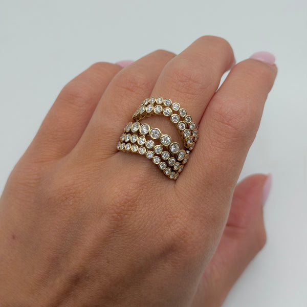 14K GOLD DIAMOND NAVAH RING