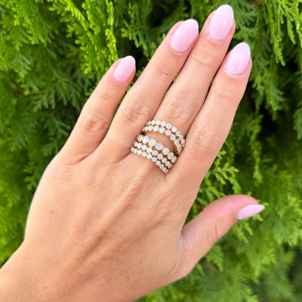 14K GOLD DIAMOND NAVAH RING