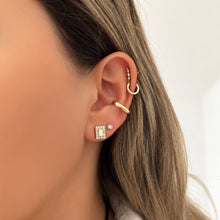 14K GOLD DIAMOND STACEY STUDS