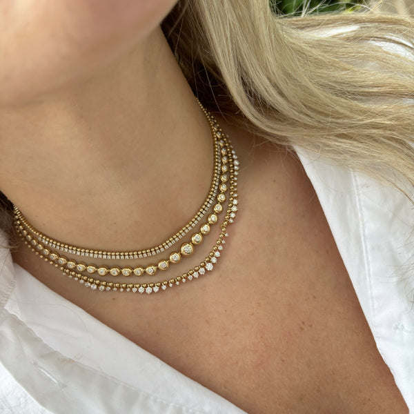14K GOLD DIAMOND ALIX NECKLACE