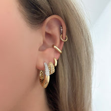 14K GOLD DIAMOND JAYDA HOOPS