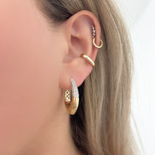 14K GOLD DIAMOND JAYDA HOOPS